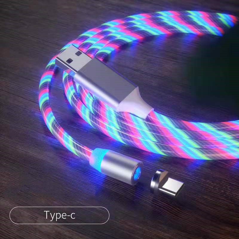 Cable LED Magnet Charger Type-C Cable