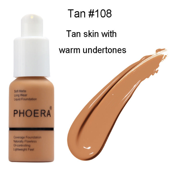 Type Oil Control Natural Color Matte Concealer Foundation Cream
