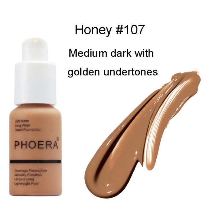 Type Oil Control Natural Color Matte Concealer Foundation Cream
