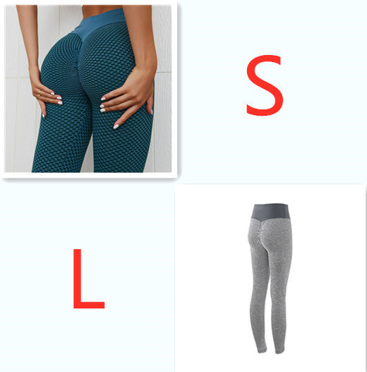 Plaid Leggings Fitness Yoga Pants Women's Seamless High Waist Breathable Gym
