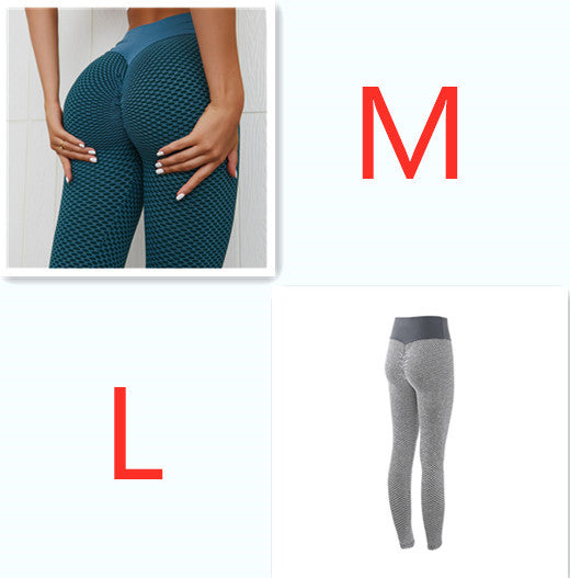 Plaid Leggings Fitness Yoga Pants Women's Seamless High Waist Breathable Gym