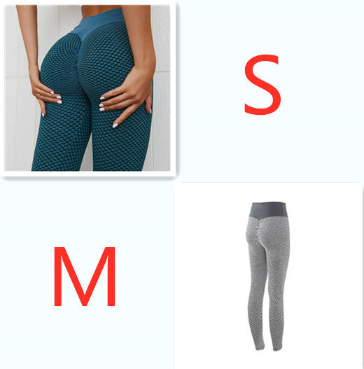 Plaid Leggings Fitness Yoga Pants Women's Seamless High Waist Breathable Gym