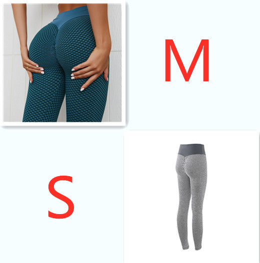 Plaid Leggings Fitness Yoga Pants Women's Seamless High Waist Breathable Gym