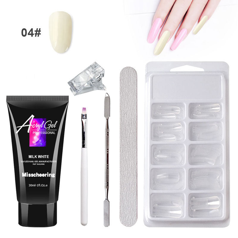 Painless Extension Gel Nail Art Without Paper Holder Quick Model Painless