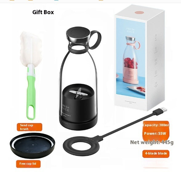 350ML Electric Juicer Blender Mixer USB Rechargeable Machine.