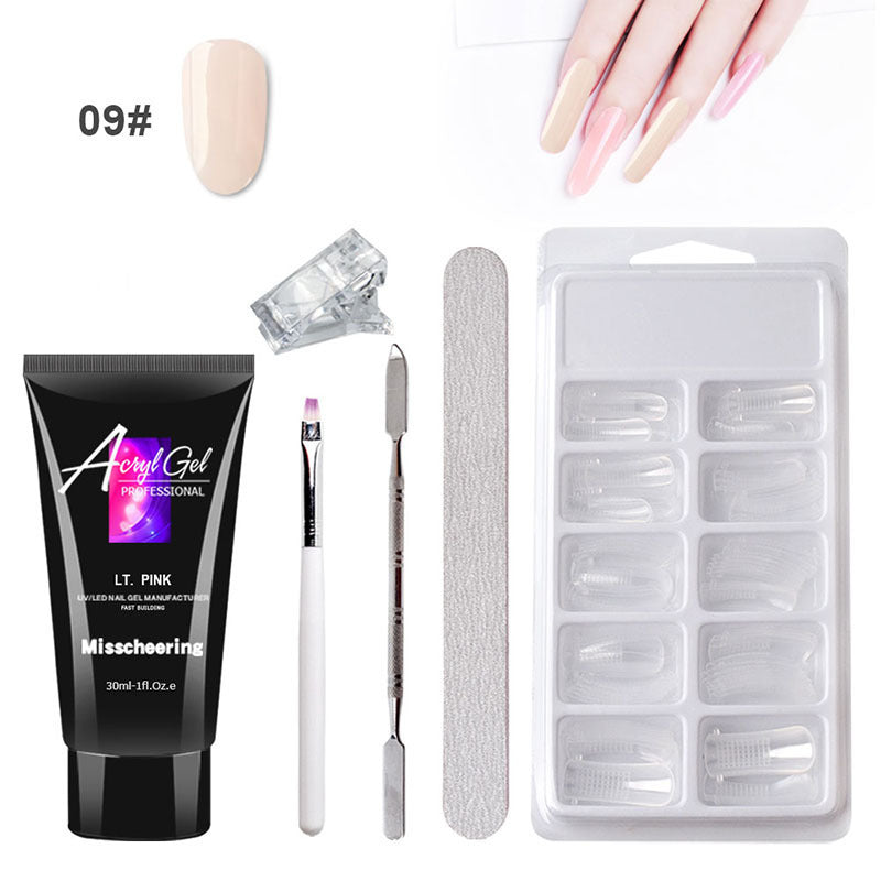 Painless Extension Gel Nail Art Without Paper Holder Quick Model Painless