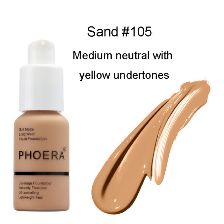 Type Oil Control Natural Color Matte Concealer Foundation Cream