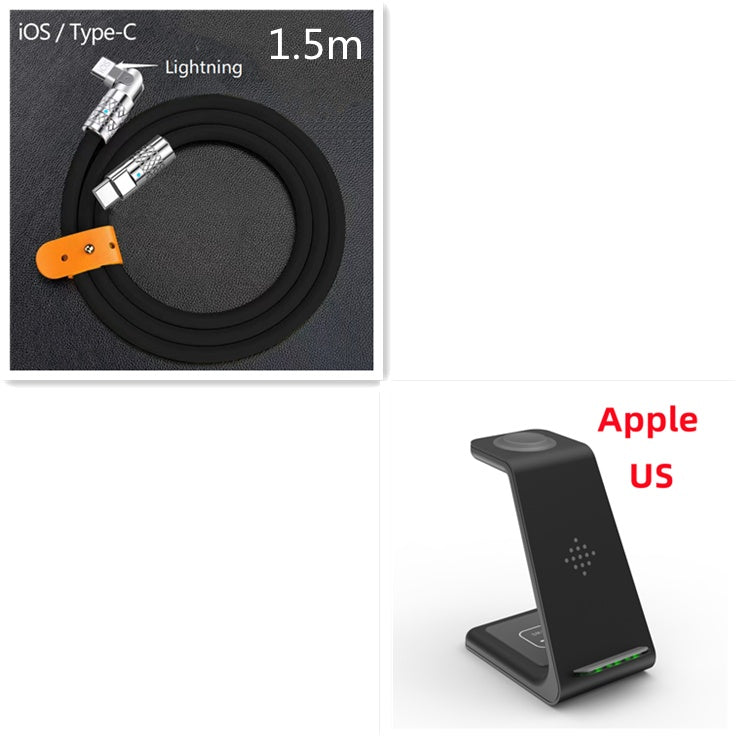 3 In 1 Fast Charging Station Wireless Charger Stand