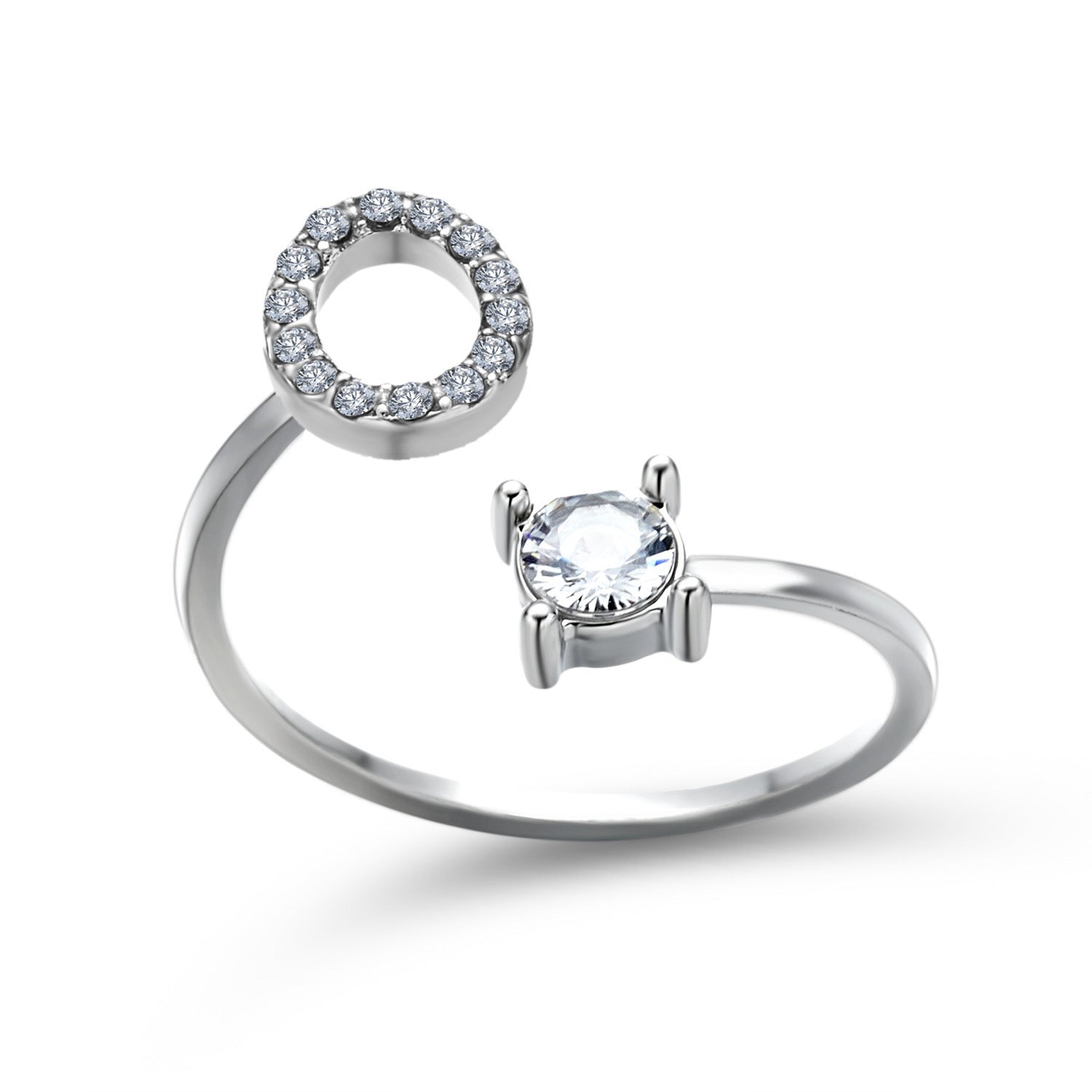New Design Adjustable 26 Initial Letter Ring