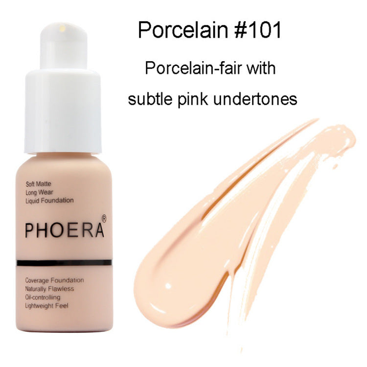 Type Oil Control Natural Color Matte Concealer Foundation Cream