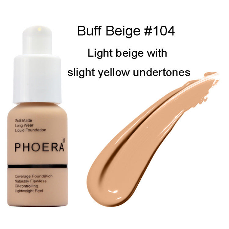 Type Oil Control Natural Color Matte Concealer Foundation Cream