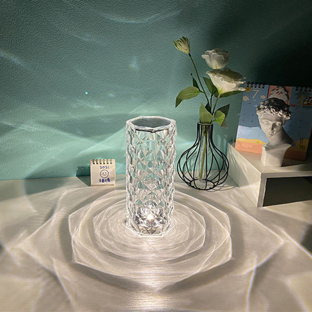 Nordic Crystal Lamp USB Table Touch Dimming