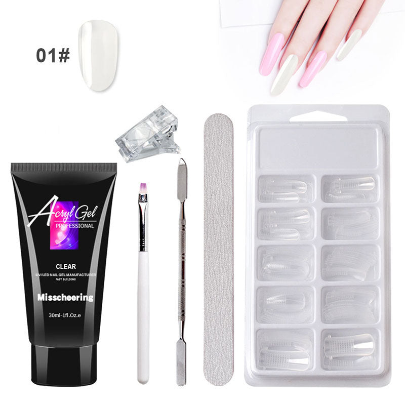 Painless Extension Gel Nail Art Without Paper Holder Quick Model Painless