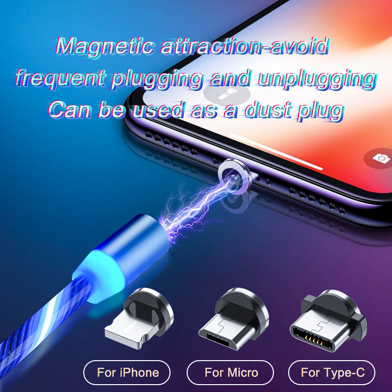 Cable LED Magnet Charger Type-C Cable