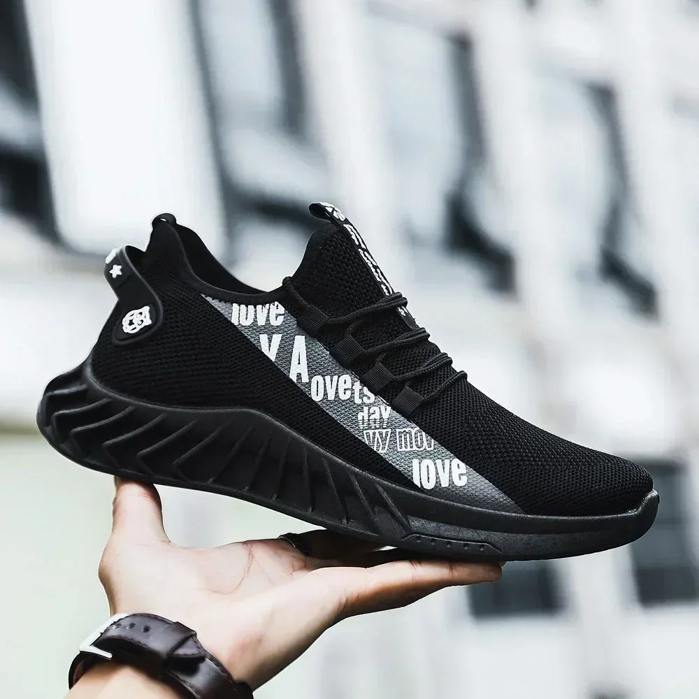 breathable mesh casual sports shoes, spring and autumn soft soled running shoes, coconut fashionable men's shoes, men's shoes