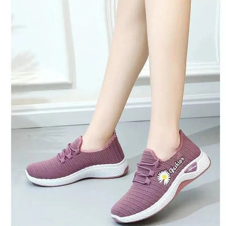 2025 NEW HOT Women Air Mesh Running Shoes Lightweight Lace Up Sneakers Flat Sole Casual Tennis Shoes for Outdoor Activities