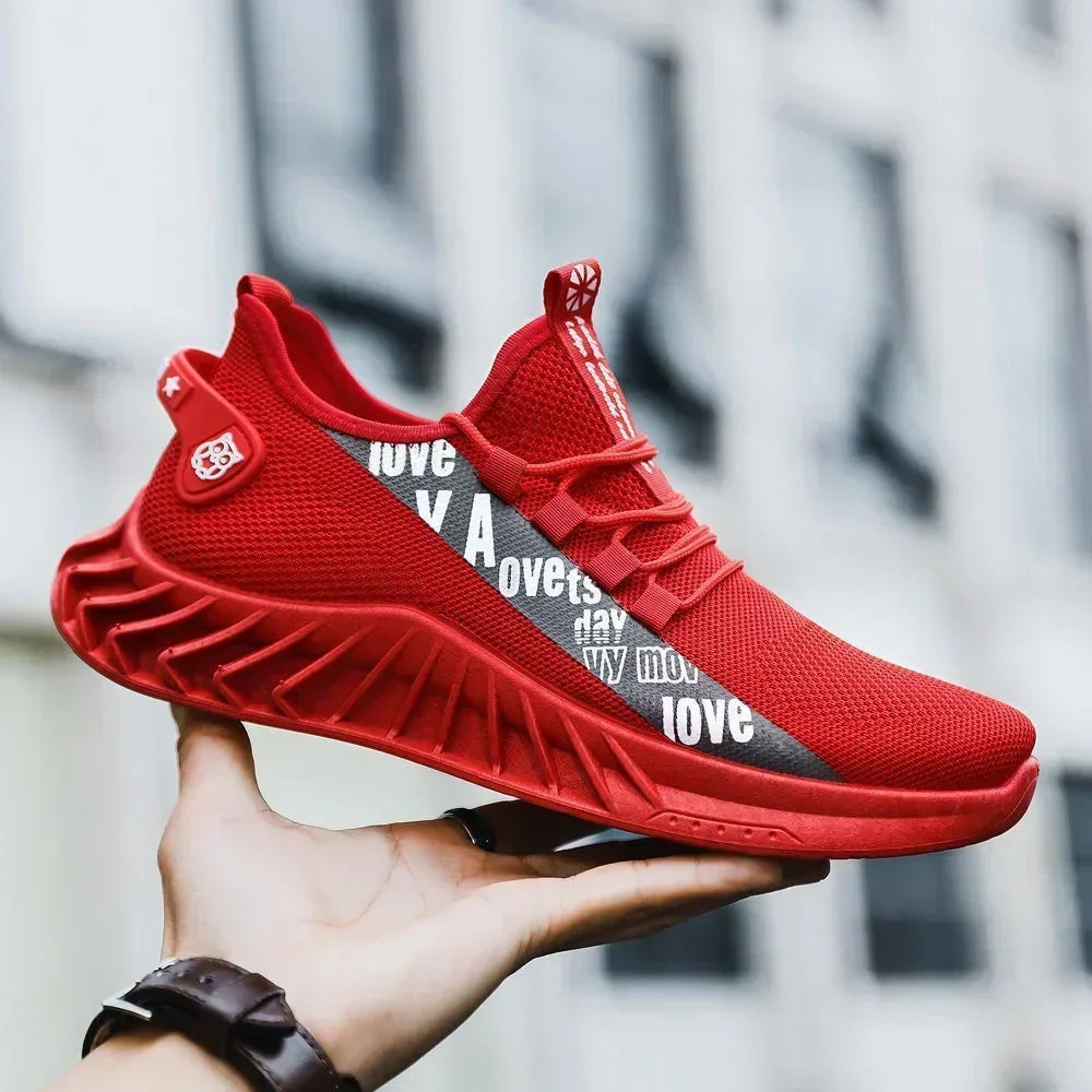 breathable mesh casual sports shoes, spring and autumn soft soled running shoes, coconut fashionable men's shoes, men's shoes