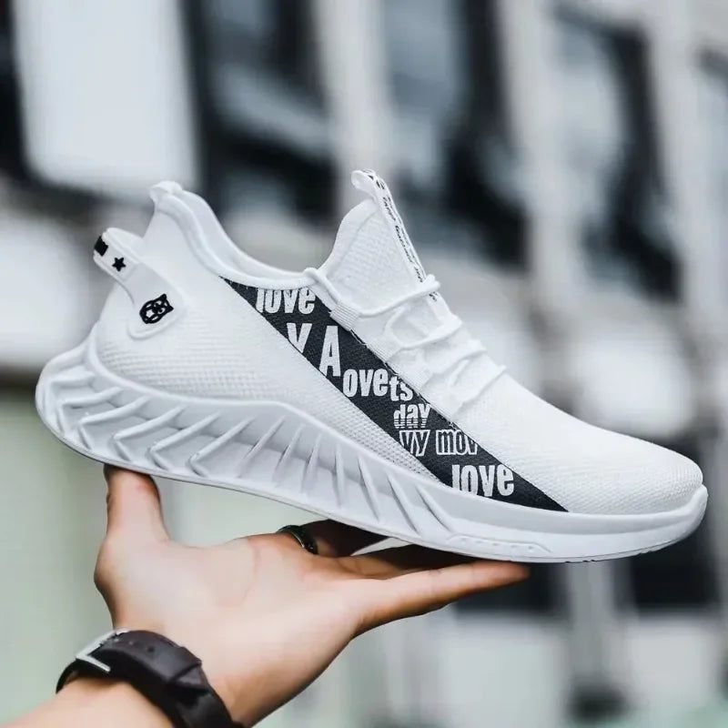 breathable mesh casual sports shoes, spring and autumn soft soled running shoes, coconut fashionable men's shoes, men's shoes