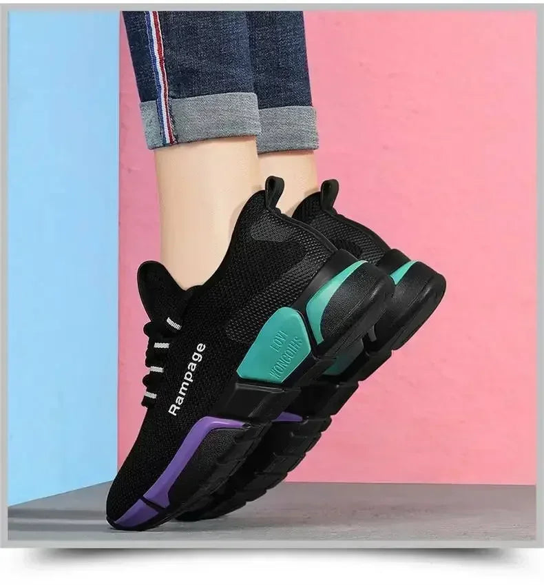 Fashionable and simple new women's shoes, comfortable women's shoes, spring and autumn lace-up comfortable light sports shoes