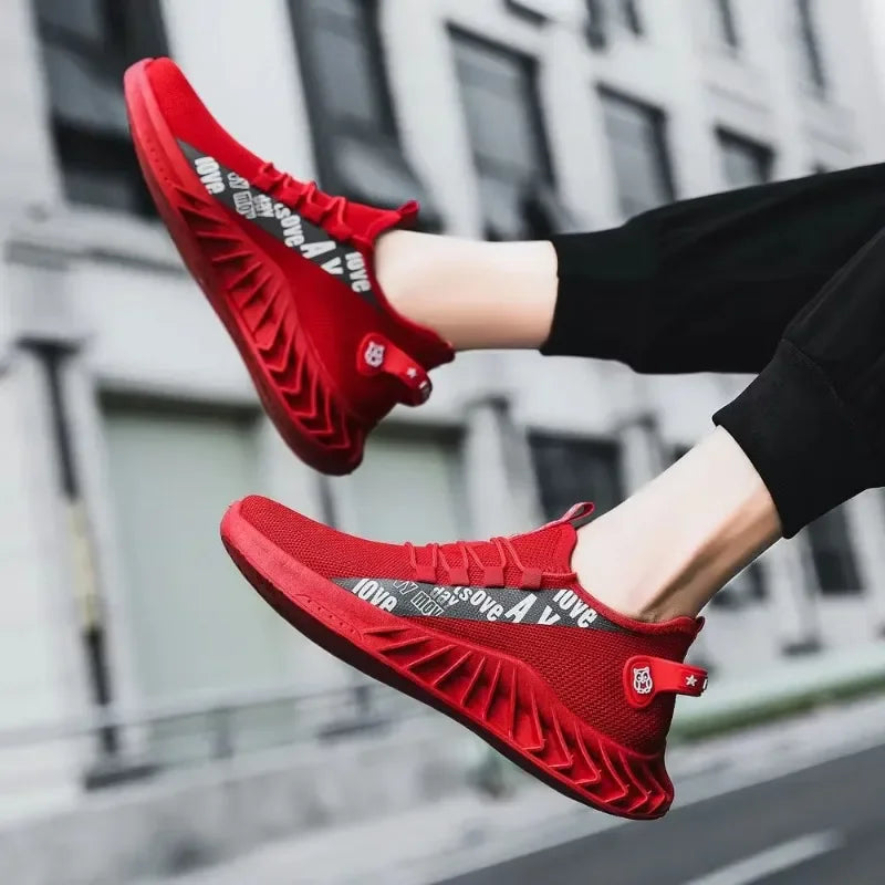 breathable mesh casual sports shoes, spring and autumn soft soled running shoes, coconut fashionable men's shoes, men's shoes