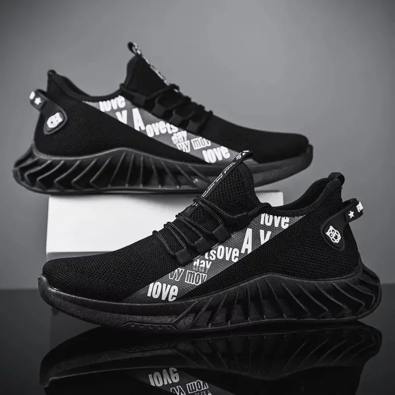 breathable mesh casual sports shoes, spring and autumn soft soled running shoes, coconut fashionable men's shoes, men's shoes