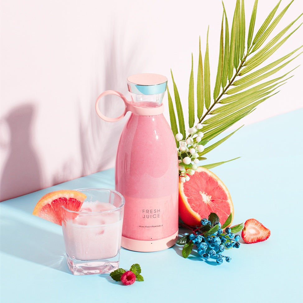 350ML Electric Juicer Blender Mixer USB Rechargeable Machine.